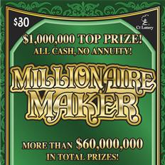 Millionaire Maker $30 scratch ticket