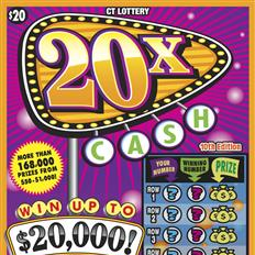 20X Cash 10th Edition $20 scratch ticket