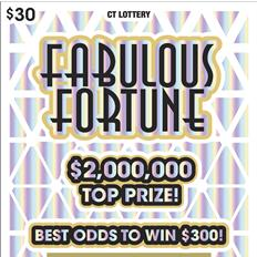 Fabulous Fortune $30 scratch ticket