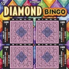 DIAMOND BINGO $3 scratch ticket