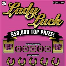 Lady Luck $5 scratch ticket