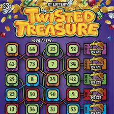 Twisted Treasure $3 scratch ticket