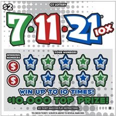 7-11-21 ® 10X ® $2 scratch ticket