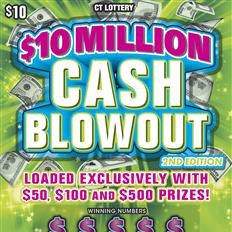 $10 Million Cash Blowout 2nd Edition $10 scratch ticket