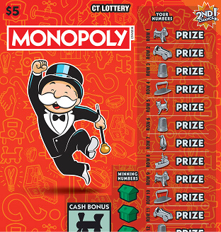 $5 MONOPOLY $5 scratch ticket