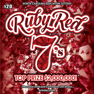 Ruby Red 7's $20 scratch ticket