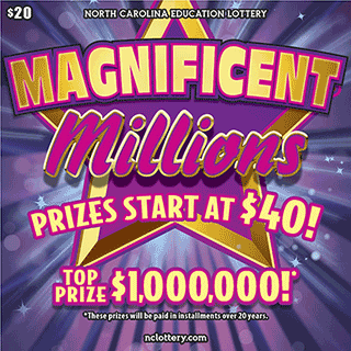Magnificent Millions $20 scratch ticket