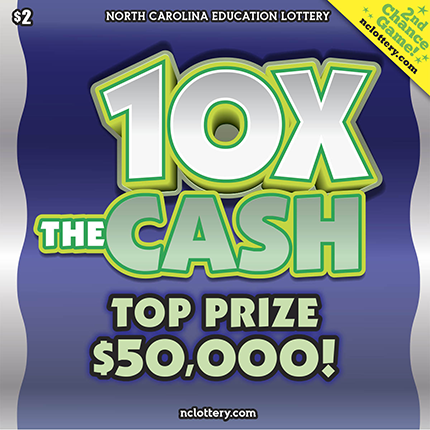 10X The Cash $2 scratch ticket