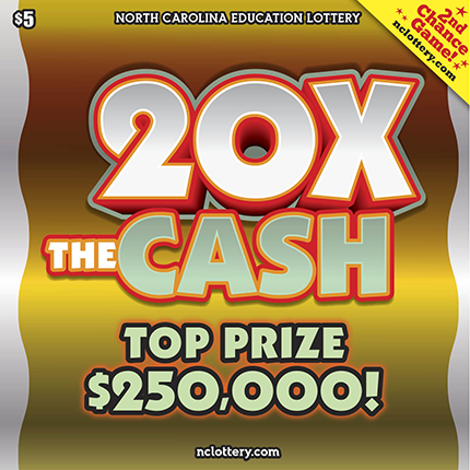 20X The Cash $5 scratch ticket