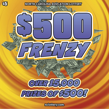 $500 Frenzy $5 scratch ticket