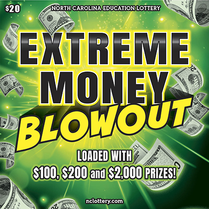Extreme Money Blowout $20 scratch ticket