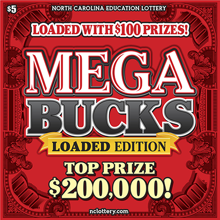 Mega Bucks $5 scratch ticket
