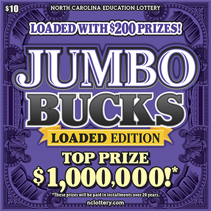 Jumbo Bucks $10 scratch ticket