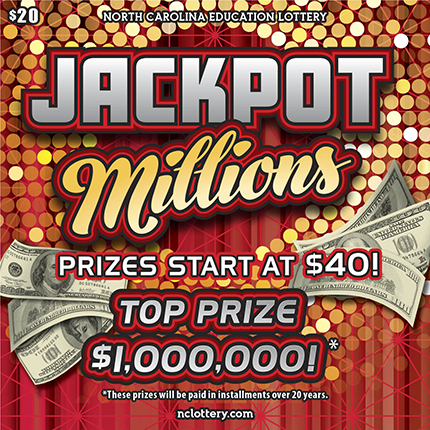 Jackpot Millions $20 scratch ticket