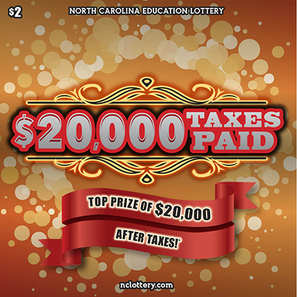 $20,000 Taxes Paid $2 scratch ticket