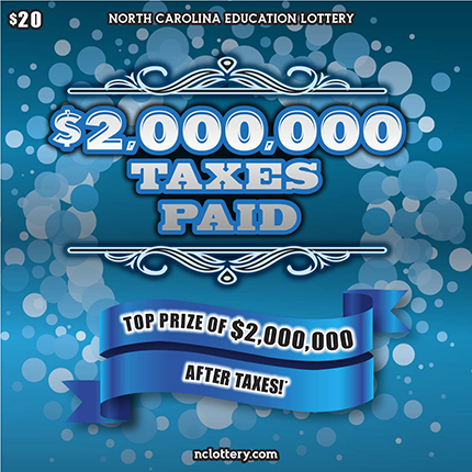 $2,000,000 Taxes Paid $20 scratch ticket