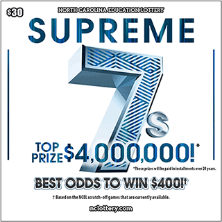 Supreme 7s $30 scratch ticket