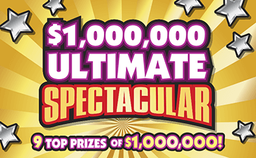 $1,000,000 Ultimate Spectacul $30 scratch ticket