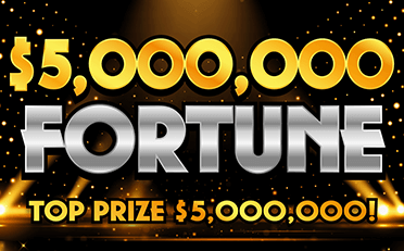 $5,000,000 Fortune $30 scratch ticket