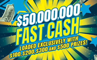 $50,000,000 Fast Cash $20 scratch ticket