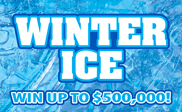 Winter Ice $10 scratch ticket