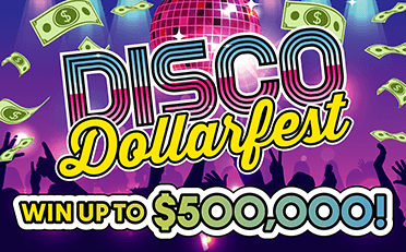 Disco Dollarfest $10 scratch ticket