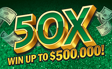 50X $10 scratch ticket