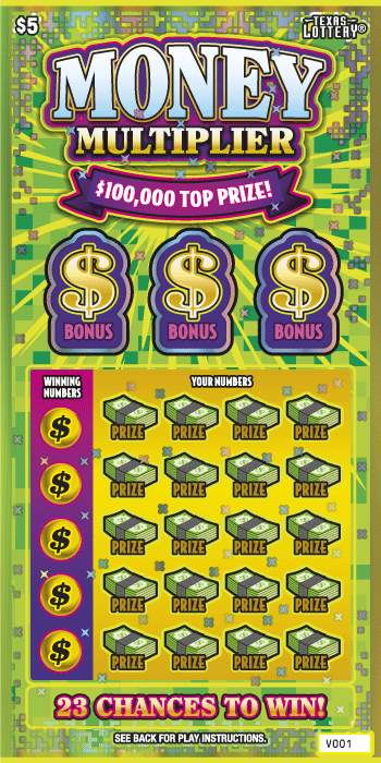 Money Multiplier $5 scratch ticket