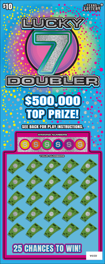 Lucky 7 Doubler $10 scratch ticket