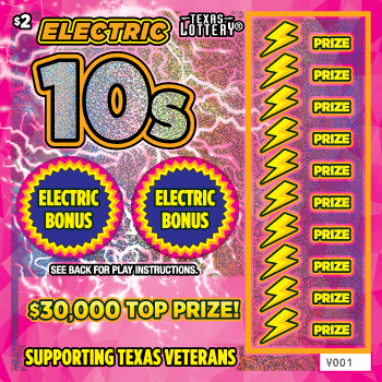 Electric 10s $2 scratch ticket